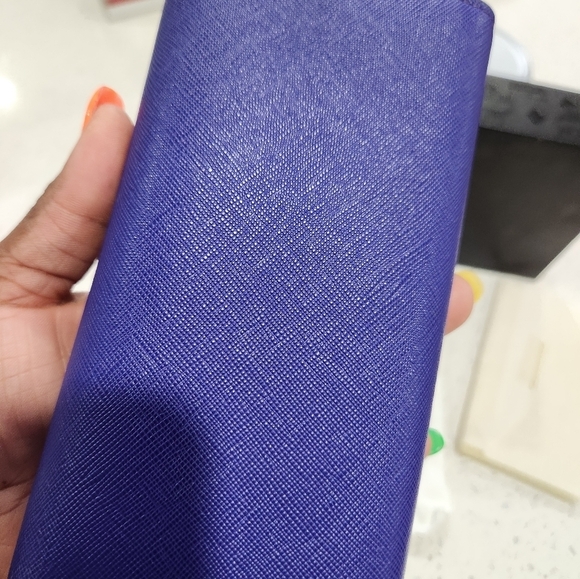 🔹️ MCM🔹️ LONG Saffiano Leather purple TRIFLOD WALLET (FULL INCLUSION ) ✨️💜 - Picture 11 of 13